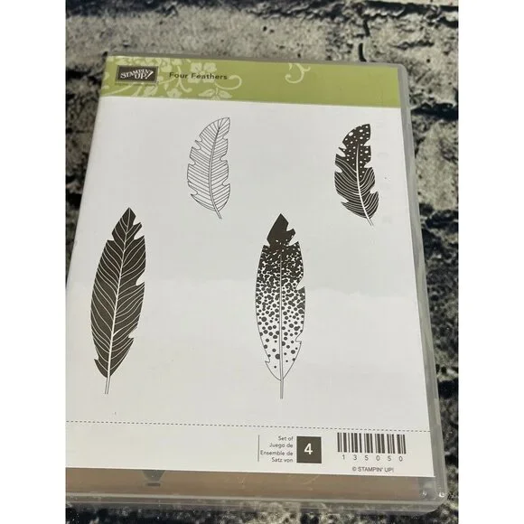 Stampin Up FOUR FEATHERS Stamp Set & FEATHERS Die Set - Picture 6 of 15